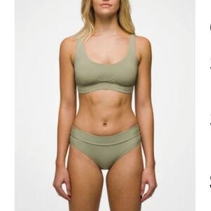 Prana Mallorca Bikinia Olive Green Bikini Set Medium